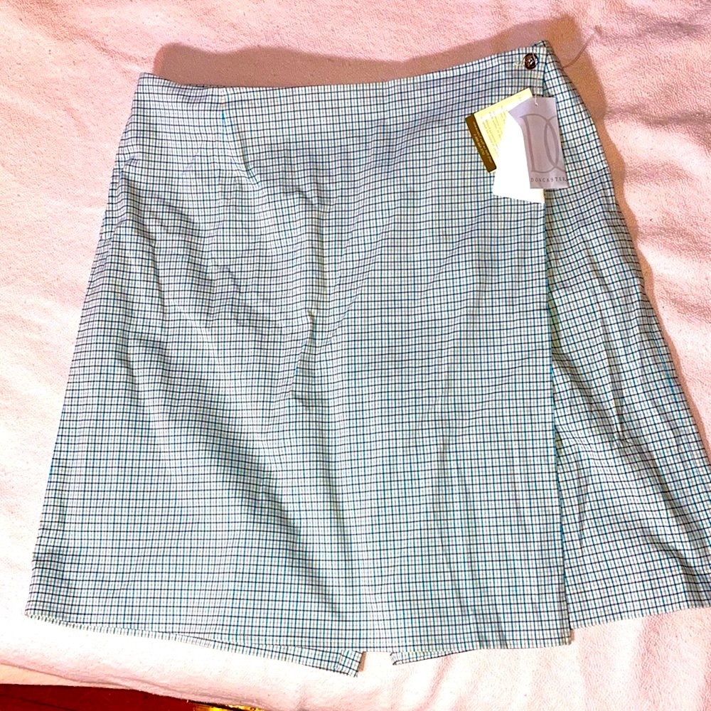 Doncaster Skort sz16 checkered NWT